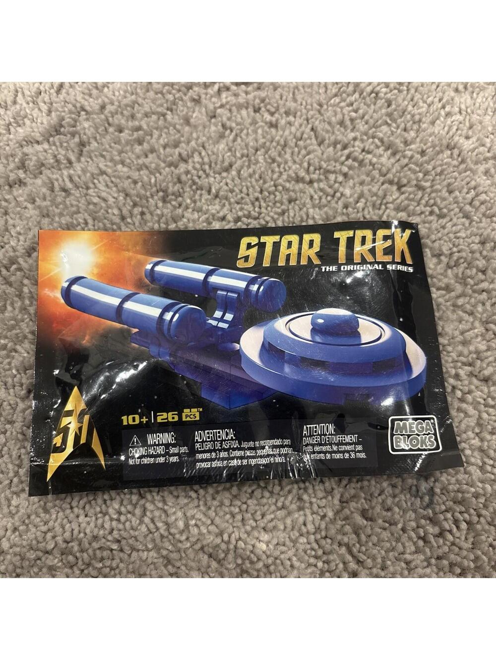 SDCC 2016 MEGA BLOKS STAR TREK 50TH ORIGINAL SERIES BLUE ENTERPRISE